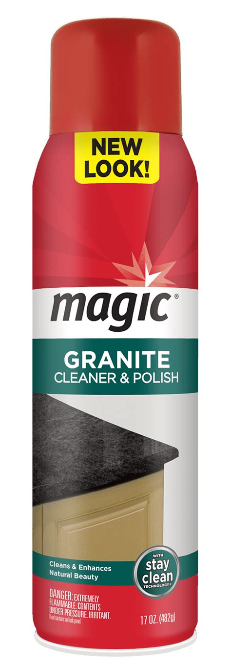 Magic granite cleaner and polish